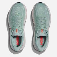 HOKA CLIFTON 10 SAGE ET NEON FLAME Chaussures de running pas cher