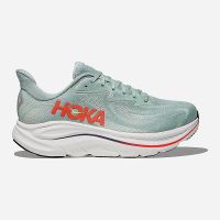 HOKA CLIFTON 10 SAGE ET NEON FLAME Chaussures de running pas cher