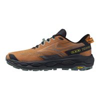 MIZUNO WAVE MUJIN 11 SUNBURN, FORTUNE YELLOW ET NORTH ATLANTIC Chaussures de Trail pas cher