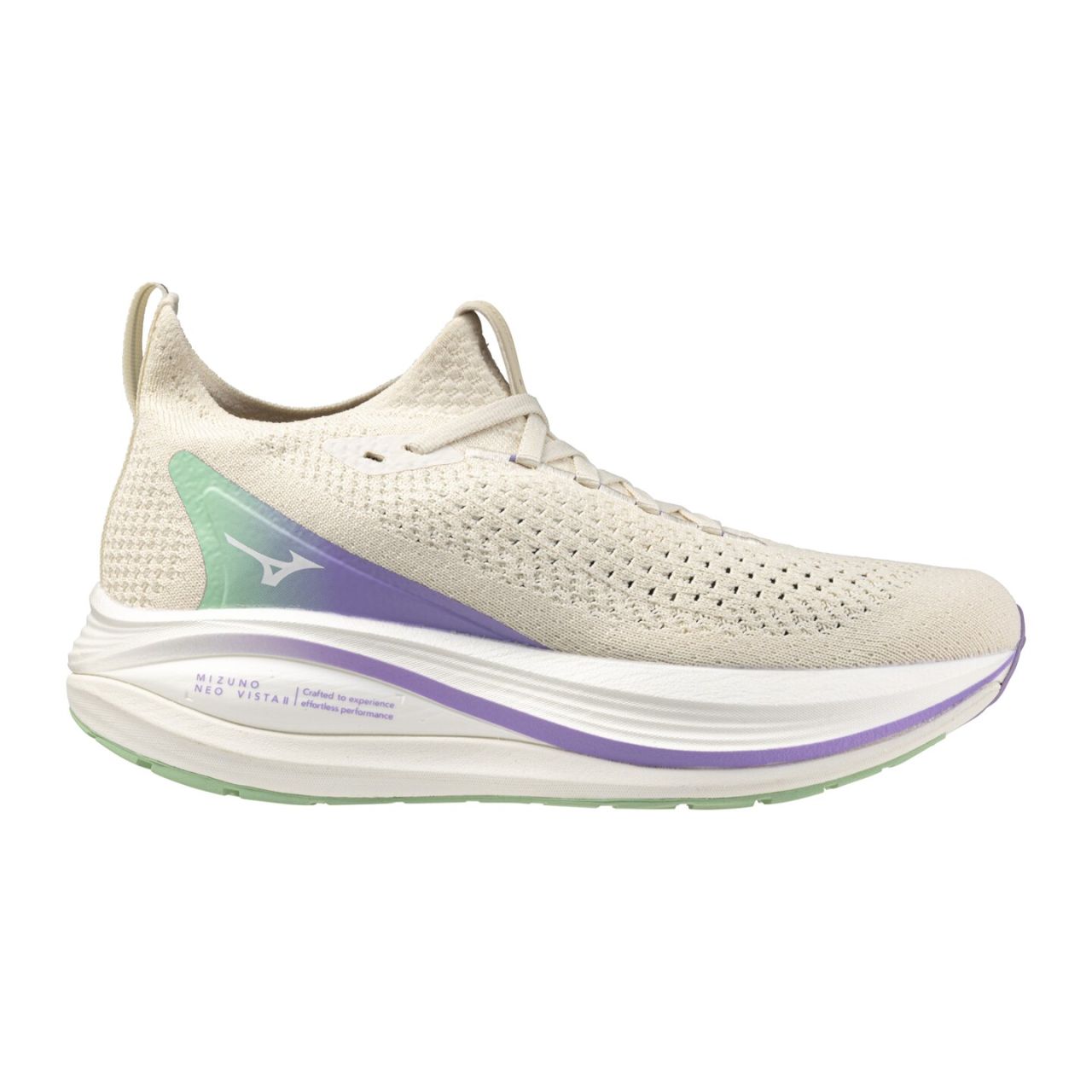 MIZUNO NEO VISTA 2 PRISTINE , WHITE ET HEALING OPAL  Chaussures de running