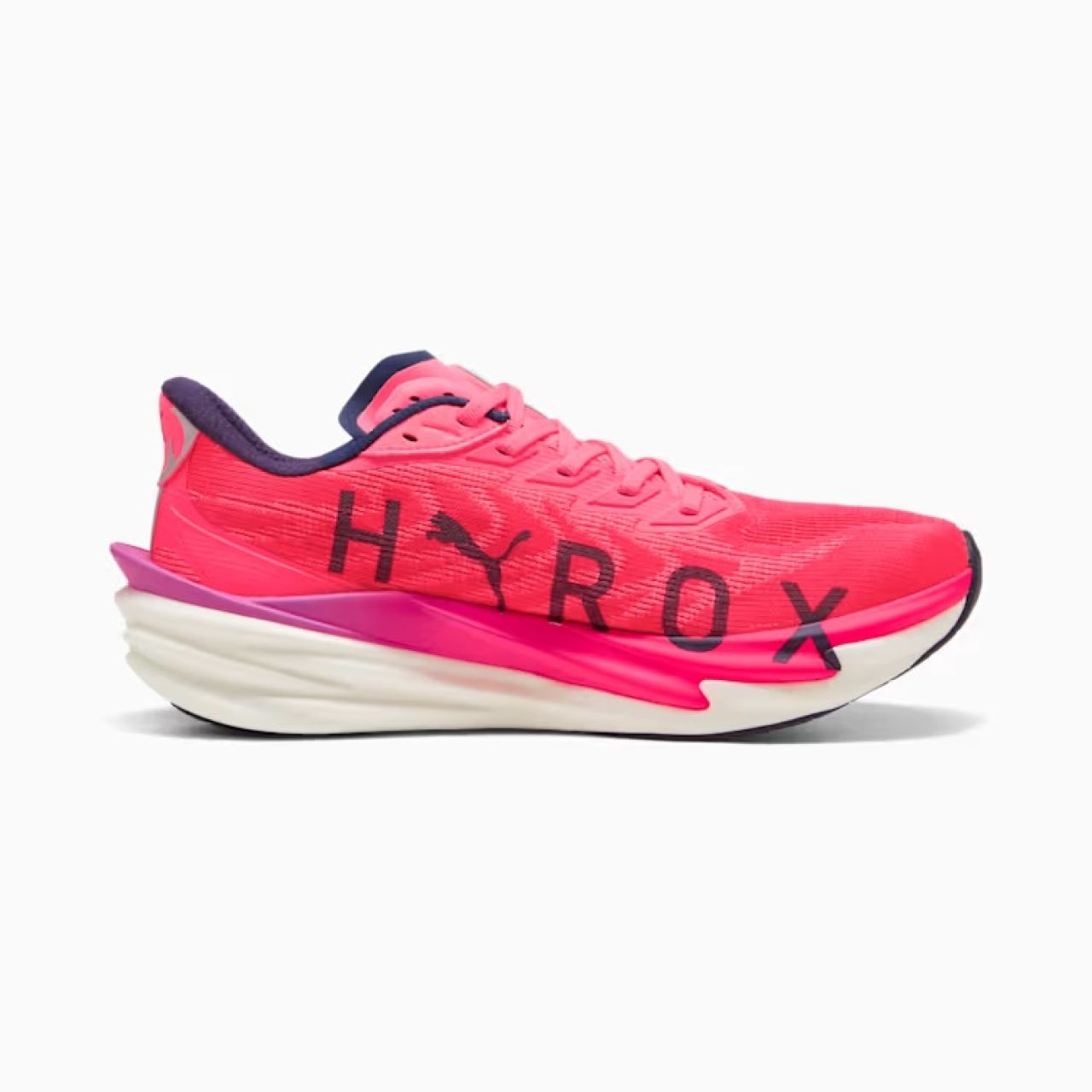 PUMA DEVIATE NITRO 4 HYROX ELECTRIC ORCHID ET PURE PINK Chaussures de running