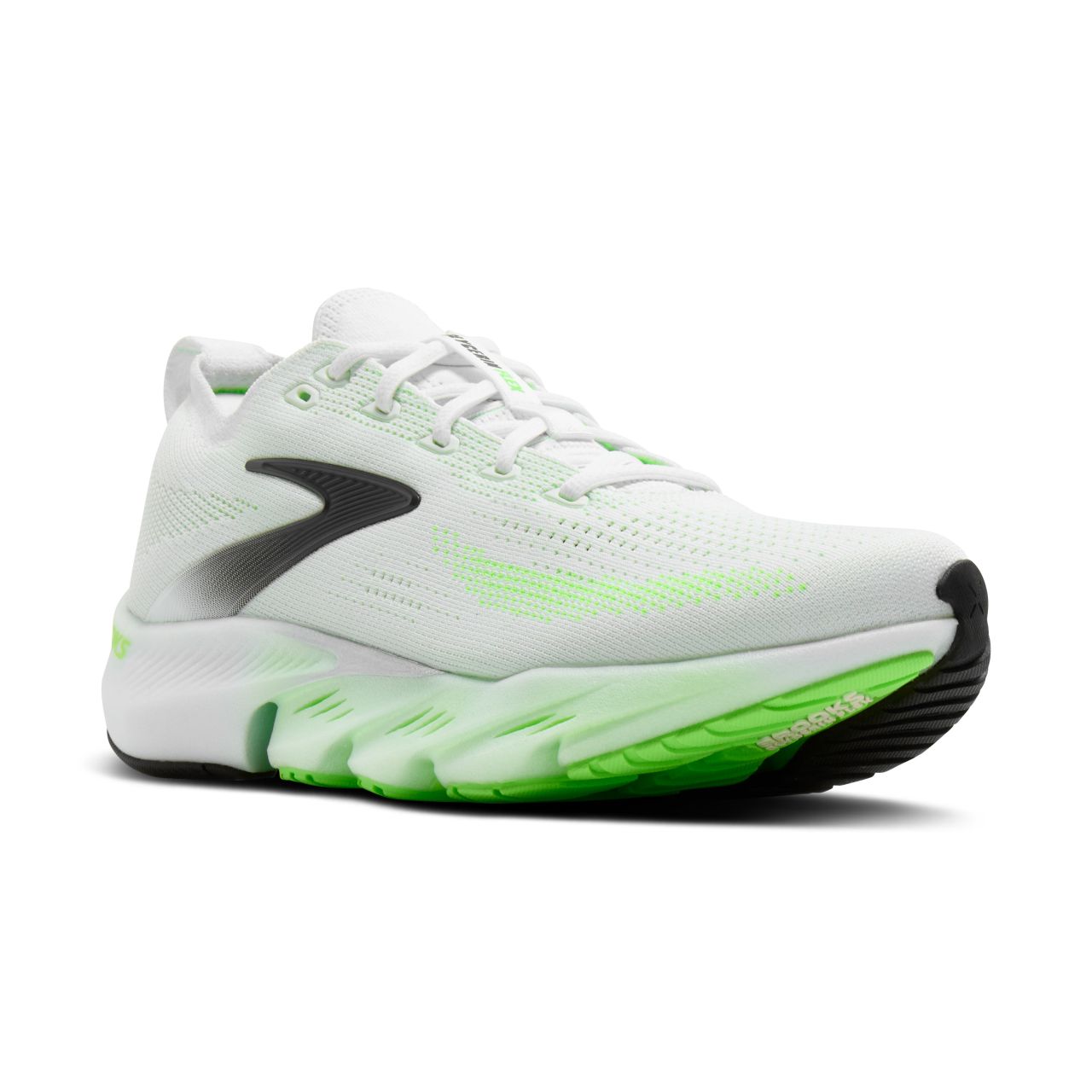 BROOKS GLYCERIN FLEX WHITE, PHANTOM ET GREEN GECKO Chaussures de running