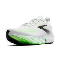 BROOKS GLYCERIN FLEX WHITE, PHANTOM ET GREEN GECKO Chaussures de running pas cher