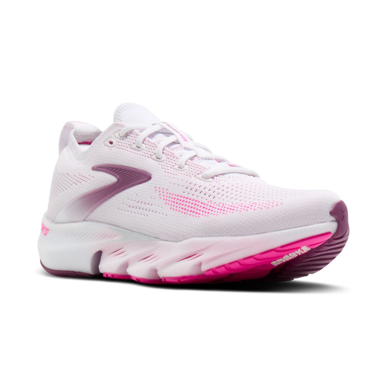BROOKS GLYCERIN FLEX WHITE, CYBER PINK ET ARGYLE Chaussures de running