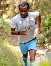 COMPRESSPORT TRAIL RACING SS TEE SHIRT GRAY VIOLET Tee shirt de running pas cher