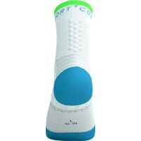 COMPRESSPORT PRO MARATHON SOCKS WHITE, NORSE BLUE ET NEON GREEN Chaussettes running pas cher