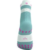 COMPRESSPORT PRO RACING SOCKS V4 ETHER ET NEON PINK Chaussettes running pas cher