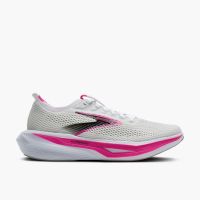 BROOKS HYPERION 3 WHITE ET CYBER PINK Chaussures de running pas cher