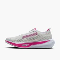 BROOKS HYPERION 3 WHITE ET CYBER PINK Chaussures de running pas cher