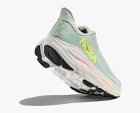 HOKA CLIFTON 10 SEA GLASS ET NEON FLAME  Chaussures de running pas cher