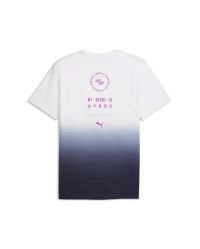 PUMA X HYROX POLY TEE WHITE ET DEEP PLUM  Tee shirt sport pas cher