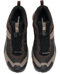SALOMON X ULTRA 5 GTX BLACK COFFE, WALNUT ET ARABIAN SPICE Chaussures de Randonnée étanche pas cher