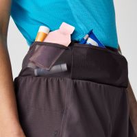 BROOKS SHORT HIGH POINT 3 POUCES 2 EN 1 DK RUSSET Short trail brooks pas cher