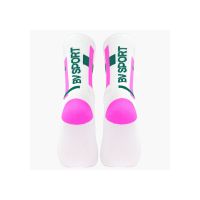 BV SPORT SOQUETTE LIGHT RUN HAUTE BALI ROSE ET VERT   Chaussettes de running pas cher