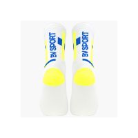 BV SPORT SOQUETTE LIGHT RUN HAUTE BALI BLANC RT JAUNE   Chaussettes de running pas cher