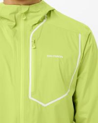 SALOMON VESTE BONATI PRO ACID LIME M Veste running etanche pas cher