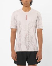 SALOMON S/LAB ULTRA TEE AOP M LILAC ASH Tee shirt running pas cher