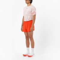 SALOMON S/LAB SPEED TEE M LILAC ASH ET FIERY RED Tee shirt running pas cher