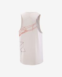 SALOMON S/LAB SPEED SINGLET M LILAC ASH ET FIERY RED Tee shirt running pas cher