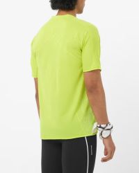 SALOMON SENSE AERO SS TEE GFX M ACID LIME Tee shirt running pas cher