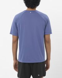 SALOMON SHKOUT CORE SS TEE M MARLIN  Tee shirt running pas cher