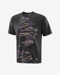 SALOMON SHKOUT CORE SS TEE GRAPHIC M DEEP BLACK  Tee shirt running