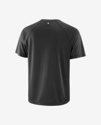 SALOMON SHKOUT CORE SS TEE GRAPHIC M DEEP BLACK  Tee shirt running pas cher