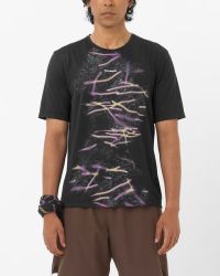 SALOMON SHKOUT CORE SS TEE GRAPHIC M DEEP BLACK  Tee shirt running pas cher