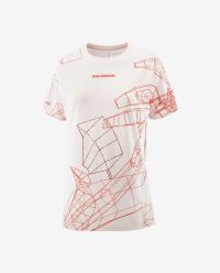 SALOMON S/LAB SPEED TEE W LILAC ASH ET FIERY RED Tee shirt running