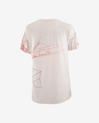 SALOMON S/LAB SPEED TEE W LILAC ASH ET FIERY RED Tee shirt running pas cher
