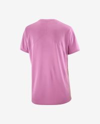 SALOMON SENSE AERO SS TEE GRAPHIC W IRIS ORCHID Tee shirt running pas cher