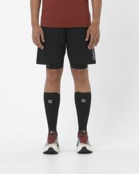 SALOMON S/LAB ULTRA 2IN1 SHTS M DEEP BLACK Short running pas cher