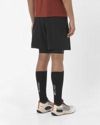 SALOMON S/LAB ULTRA 2IN1 SHTS M DEEP BLACK Short running pas cher