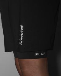 SALOMON S/LAB ULTRA 2IN1 SHTS M DEEP BLACK Short running pas cher