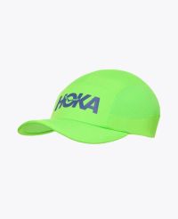 HOKA RUN HAT NEON GREEN Casquette running