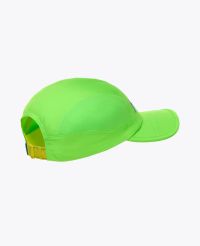 HOKA RUN HAT NEON GREEN Casquette running pas cher