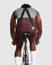 ASSOS MILLE GT BIB SHORT S11 BURGUNDY RED Cuissard vélo pas cher