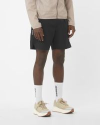 SALOMON SHAKEOUT CORE NO LINER 7" DEEP BLACK  Short running pas cher