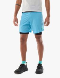 COMPRESSPORT TRAIL RACING 2 EN 1 SHORT NORSE BLUE  Short de running
