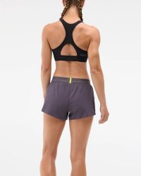 HOKA  RACE DAY W SPLIT SHORT SQUID INK Short Running pas cher