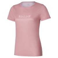 MIZUNO CORE GRAPHIC TEE SHORT SLEEVE ROSE ELEGANCE  Tee shirt running