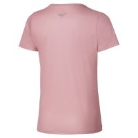 MIZUNO CORE GRAPHIC TEE SHORT SLEEVE ROSE ELEGANCE  Tee shirt running pas cher