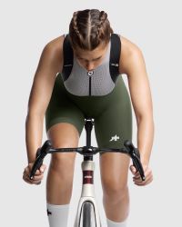 ASSOS CUISSARD UMA BIB SHORTS S11 MOSS GREEN Cuissard vélo femme pas cher