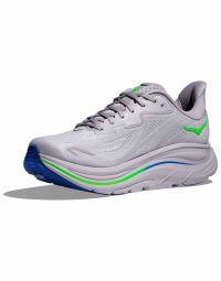 HOKA CLIFTON 10 ASH GREY ET NEON GREEN Chaussures de running pas cher