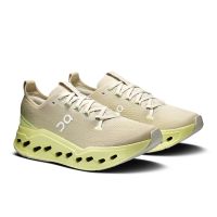 ON RUNNING CLOUDSURFER MAX PELICAN ET LIMELIGHT Chaussures de running pas cher