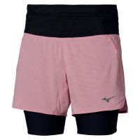 MIZUNO MULTIPOCKET TRAIL SHORT 2 EN 1 ROSE ELEGANCE  Short Running femme
