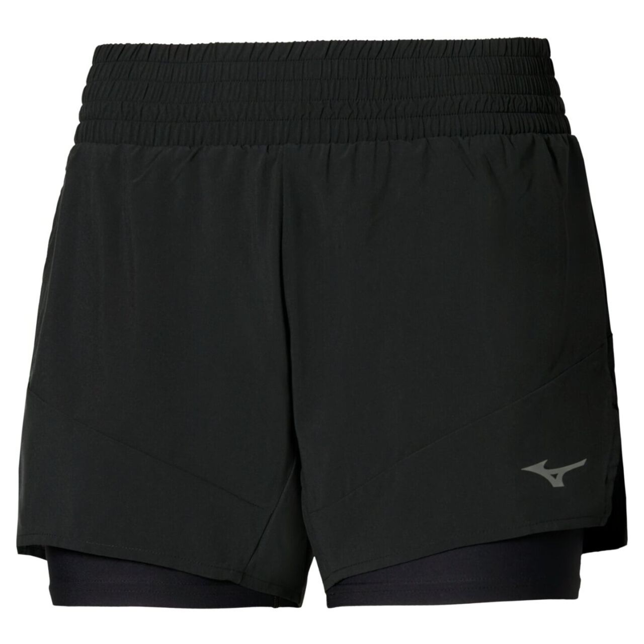 MIZUNO  SHORT 2 EN 1 4.5 INCHES BLACK  Short Running femme