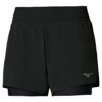 MIZUNO  SHORT 2 EN 1 4.5 INCHES BLACK  Short Running femme