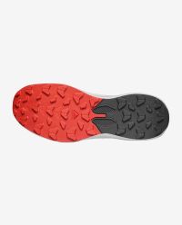 SALOMON PULSAR FIERY RED ET VANILLA ICE  Chaussures de trail pas cher