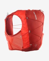 SALOMON ACTIVE SKIN 8 SET RED DAHLIA ET HIGH RISK RED Sac à dos trail